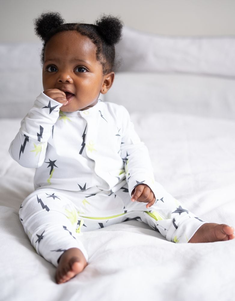 Baby Seraphine Baby Clothes | Easy Zip Organic Cotton Sleepsuit – Stars