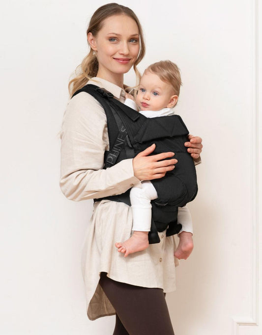 Baby Seraphine CARIPOD™ | The CARIPOD™ Baby Carrier - Black Cotton Canvas
