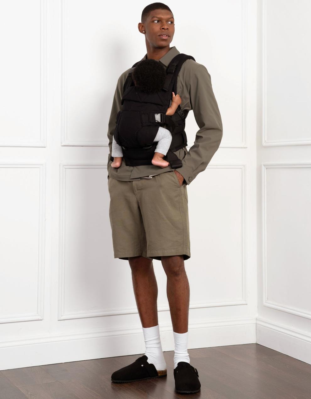 Baby Seraphine CARIPOD™ | The CARIPOD™ Baby Carrier - Black Cotton Canvas