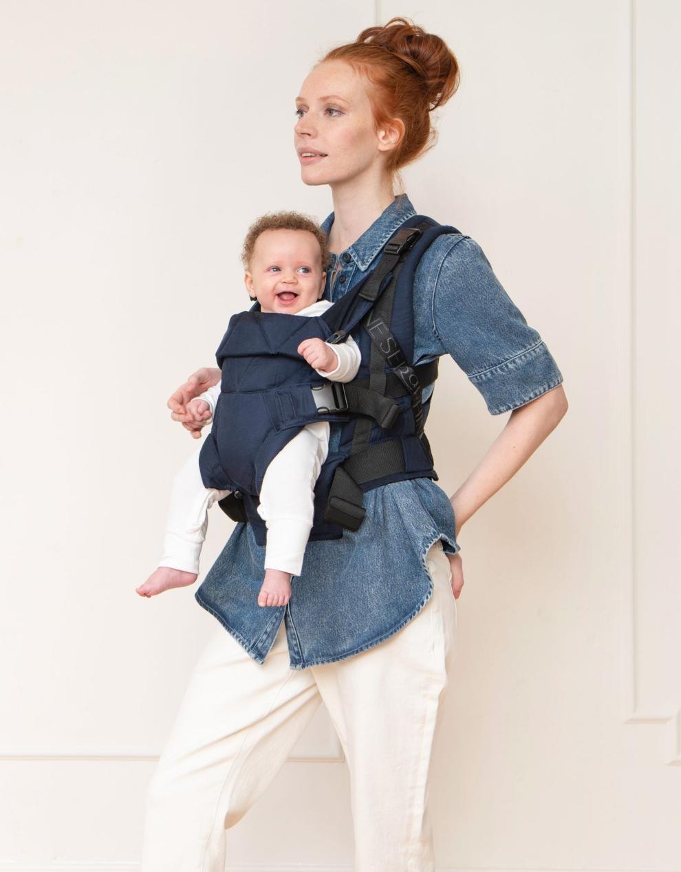 Baby Seraphine CARIPOD™ | The CARIPOD™ Baby Carrier - Navy Cotton Canvas