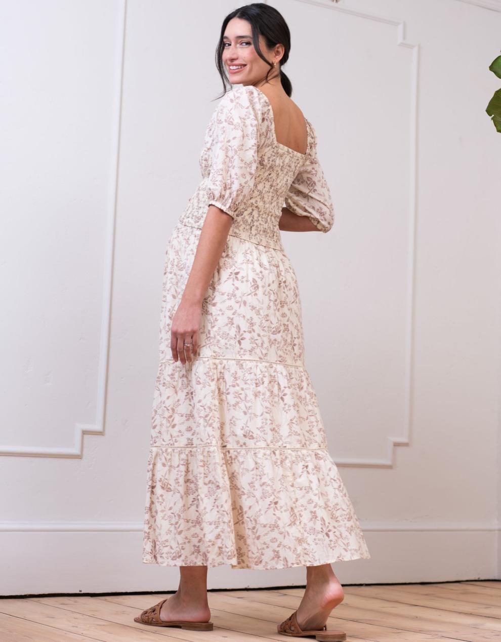 Women Seraphine Co-ords | Cotton Floral Co-Ord Maternity And Nursing Set