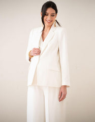 Women Seraphine Co-ords | Single-Breasted Tuxedo Maternity-To-Nursing Blazer