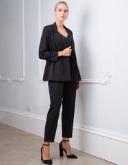 Women Seraphine Co-ords | Tapered Black Post Maternity Shaping Pants