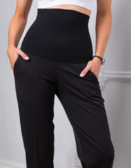 Women Seraphine Co-ords | Tapered Black Post Maternity Shaping Pants