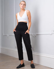 Women Seraphine Co-ords | Tapered Black Post Maternity Shaping Pants