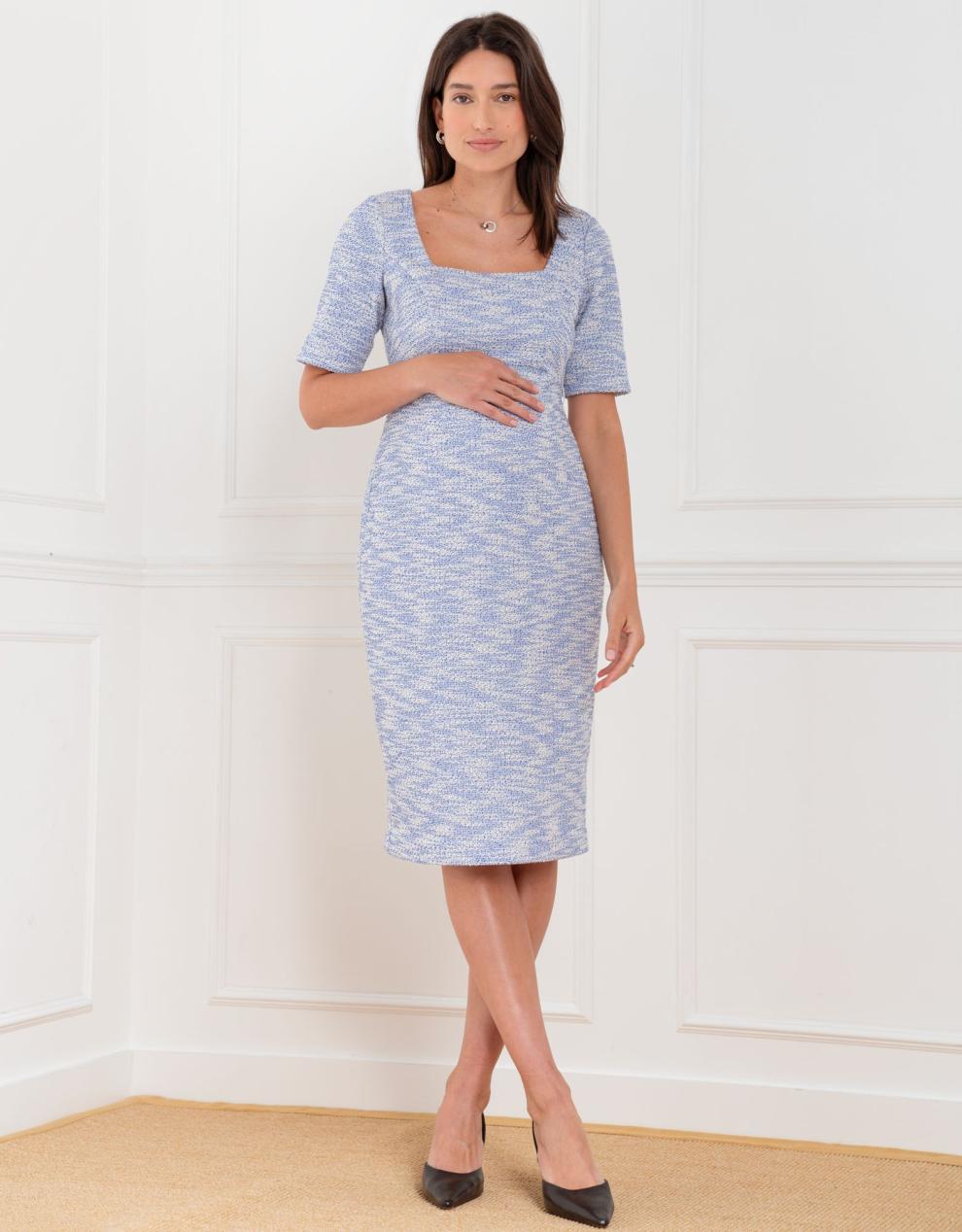 Women Seraphine Co-ords | Tweed Midi Maternity Dress| Seraphine