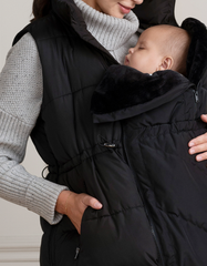 Women Seraphine Coats & Jackets | Black 3 In 1 Maternity & Babywearing Vest