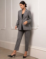 Women Seraphine Coats & Jackets | Tailored Grey Maternity Blazer