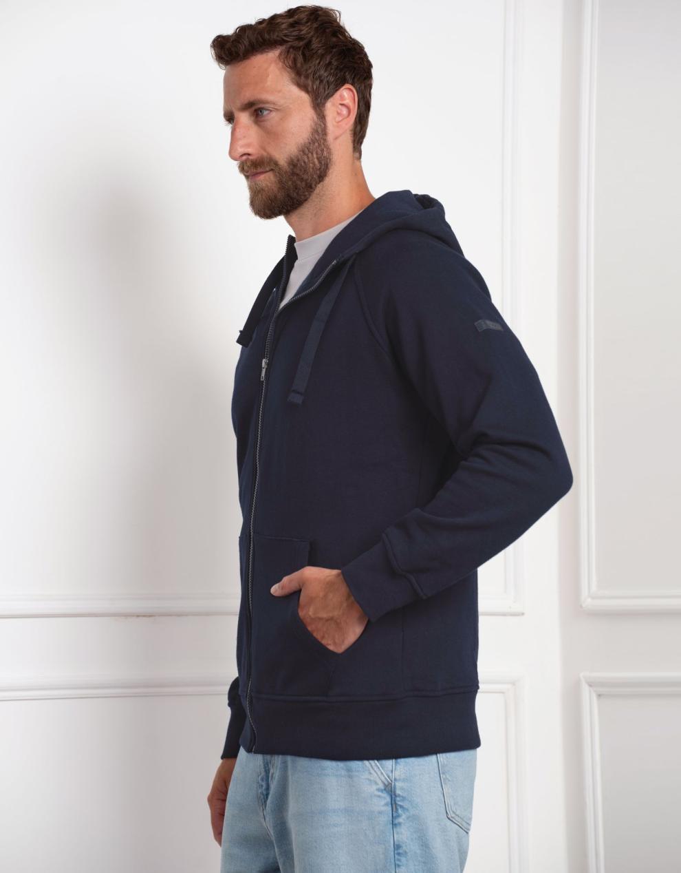 Women Seraphine Coats & Jackets | Navy Blue Men's Babywearing Hoodie