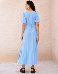 Women Seraphine Dresses | Button-through V Neck Maternity And Nursing Dress