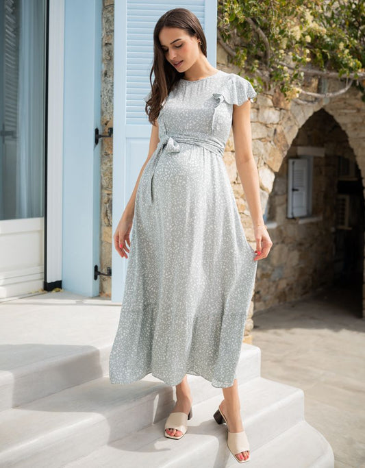 Women Seraphine Dresses | Sage Maternity & Nursing Midi Dress