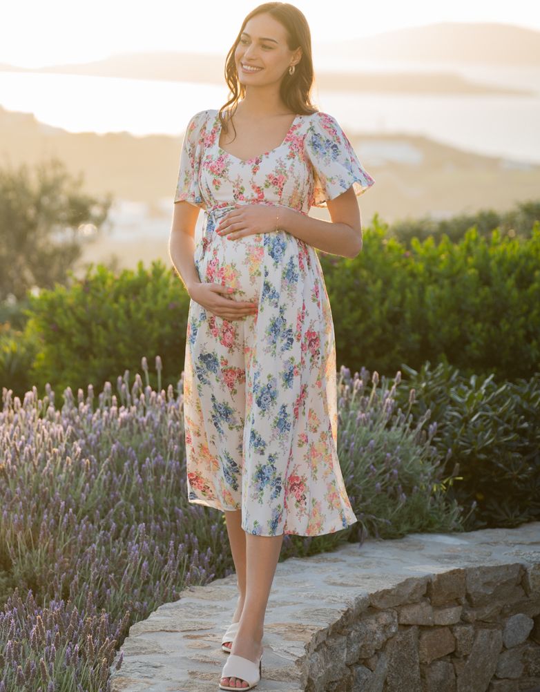 Women Seraphine Dresses | Vintage Floral Maternity & Nursing Dress