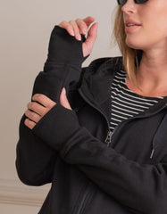 Women Seraphine Essentials | Black 3 In 1 Maternity Hoodie