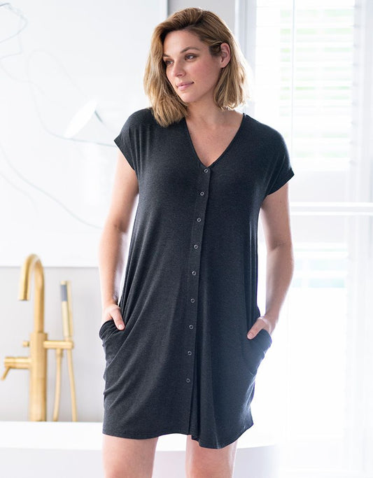 Women Seraphine Essentials | Maternity Hospital Bag Labor Gown In Organic Cotton US