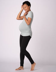 Women Seraphine Essentials | Twin Pack Maternity T-Shirts - Sage & White
