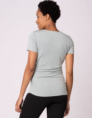Women Seraphine Essentials | Twin Pack Maternity T-Shirts - Sage & White