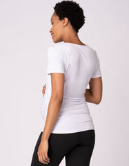 Women Seraphine Essentials | Twin Pack Maternity T-Shirts - Sage & White