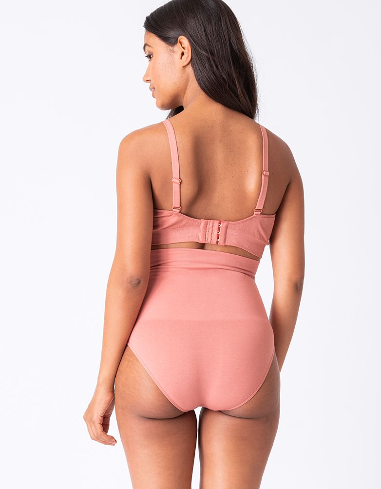 Women Seraphine Essentials | Twin Pack Post Maternity Shaping Briefs – Black & Terracotta