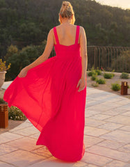 Women Seraphine Formal Dresses | Maxi-Length Maternity-To-Nursing Dress With Pleat Details