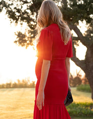 Women Seraphine Formal Dresses | Shirred Maxi Maternity-To-Nursing Dress