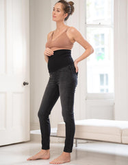 Women Seraphine Jeans | Organic Black Post Maternity Shaping Jeans