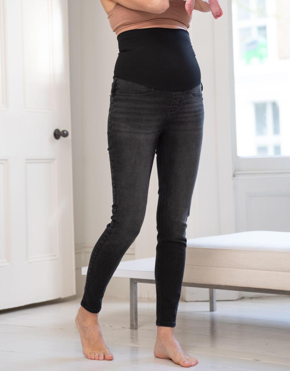 Women Seraphine Jeans | Organic Black Post Maternity Shaping Jeans