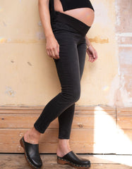 Women Seraphine Jeans | Organic Black Under Bump Skinny Maternity Jeans