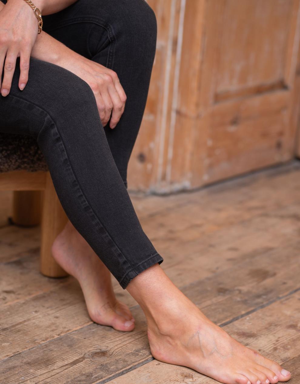 Women Seraphine Jeans | Organic Cotton Black Skinny Maternity Jeans