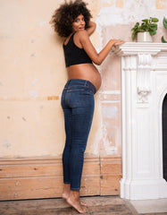Women Seraphine Jeans | Organic Indigo Under Bump Skinny Maternity Jeans