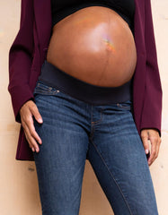 Women Seraphine Jeans | Organic Indigo Under Bump Skinny Maternity Jeans