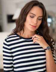 Women Seraphine Jumpers & Knitwear | Cotton Maternity & Nursing Sweater With Detachable Collar