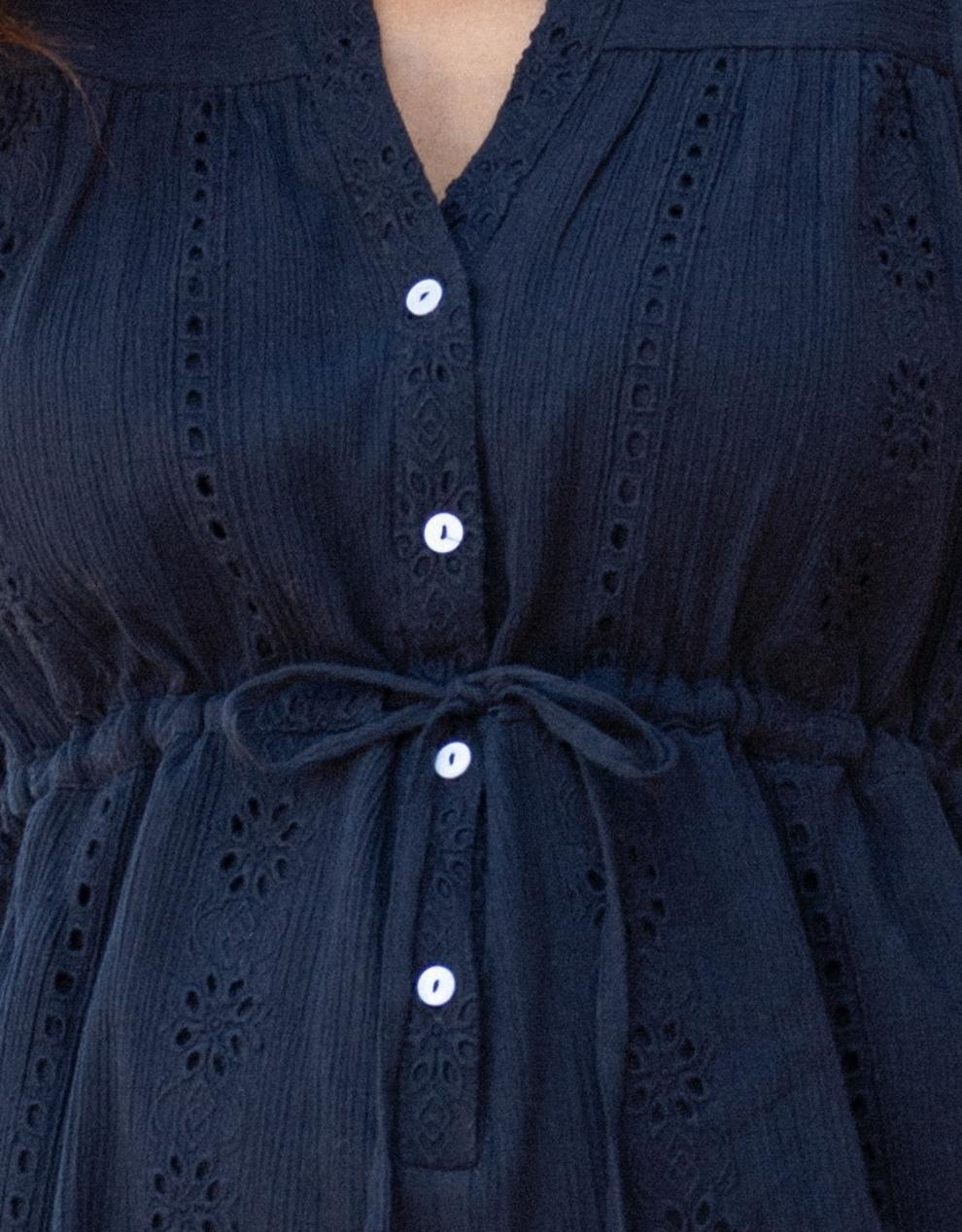 Women Seraphine Jumpsuits | Button-Down Maternity Romper