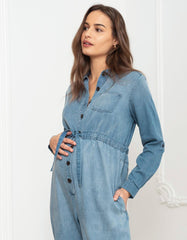 Women Seraphine Jumpsuits | Tencel Denim Maternity Jumpsuit
