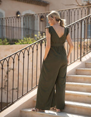 Women Seraphine Jumpsuits | Wide-Leg Maternity-To-Nursing Jumpsuit With Zipper