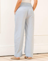 Women Seraphine Kits & Sets | Fine Stripe Full-Length Cotton Pyjama Maternity-To-Nursing Set