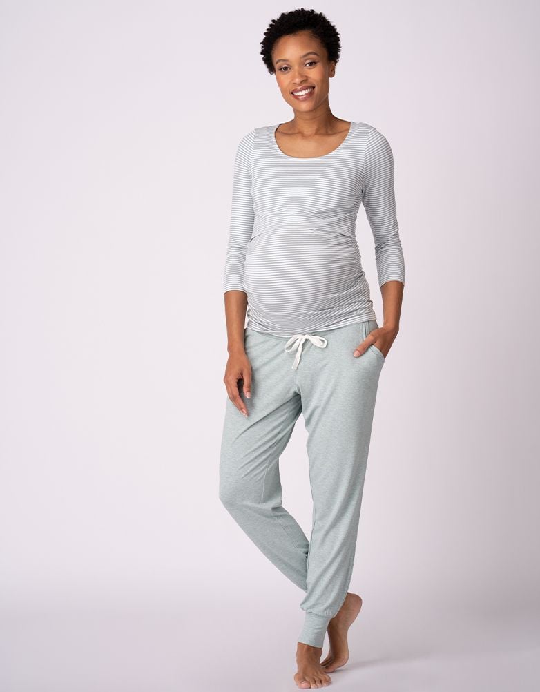 Women Seraphine Kits & Sets | Maternity Lounge Pants – Navy & Sage Twin Pack