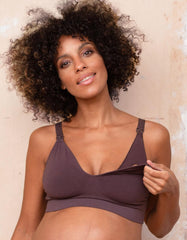 Women Seraphine Kits & Sets | Twin Pack Bamboo Nursing Bras – Mocha & Mauve