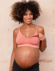 Women Seraphine Kits & Sets | Twin Pack Bamboo Nursing Bras – Terracotta & Black