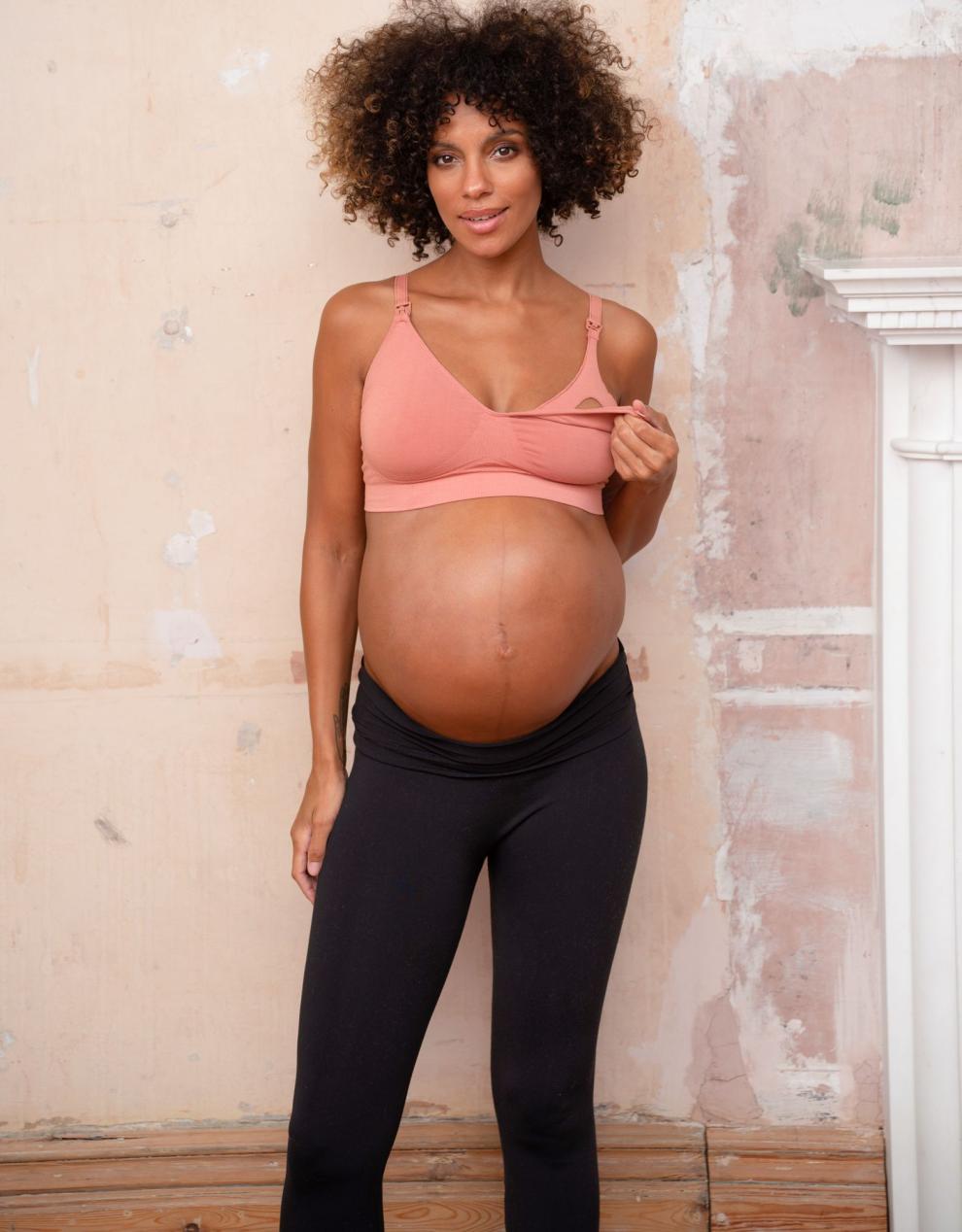 Women Seraphine Kits & Sets | Twin Pack Bamboo Nursing Bras – Terracotta & Black