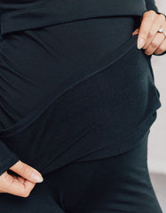 Women Seraphine Leggings & Tights | Black Thermal Maternity Leggings