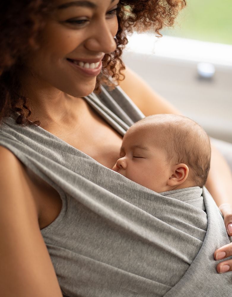 Women Seraphine Loungewear | Grey Marl Cotton Skin To Skin Top