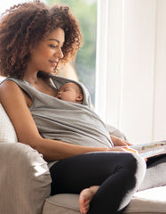 Women Seraphine Loungewear | Grey Marl Cotton Skin To Skin Top