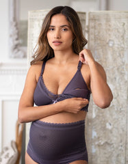 Women Seraphine Nursing Bras & Lingerie | Purple Lace Maternity & Nursing Bra |Seraphine