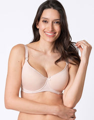 Women Seraphine Nursing Bras & Lingerie | Seraphine Nude T-Shirt Maternity & Nursing Bra