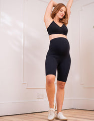 Women Seraphine Shorts | Over Bump Cycling Short Maternity Leggings