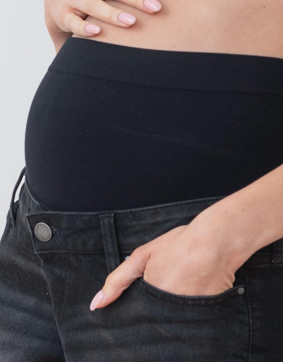 Women Seraphine Shorts | Stretch Denim Over Bump Maternity Shorts