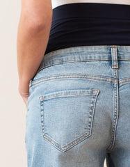 Women Seraphine Shorts | Stretch Denim Over Bump Maternity Shorts