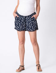 Women Seraphine Shorts | Woven Floral Print Maternity Shorts