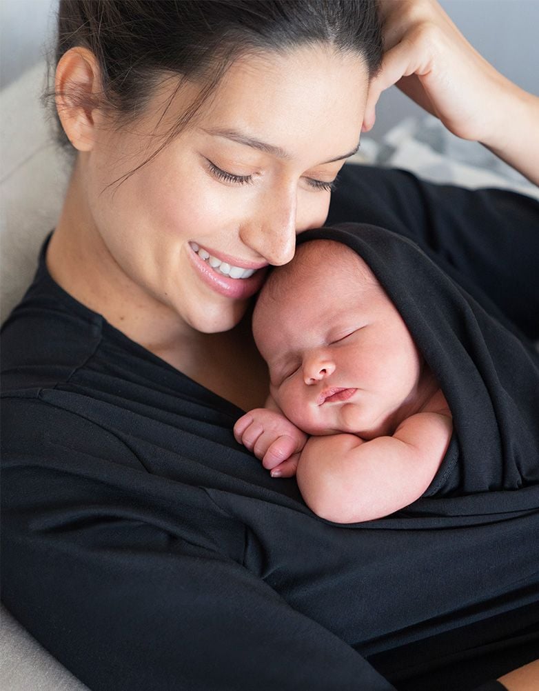 Women Seraphine Skin To Skin | Curve Black Cotton Skin To Skin Top