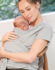 Women Seraphine Skin To Skin | Grey Cotton Short-Sleeve Skin To Skin Top